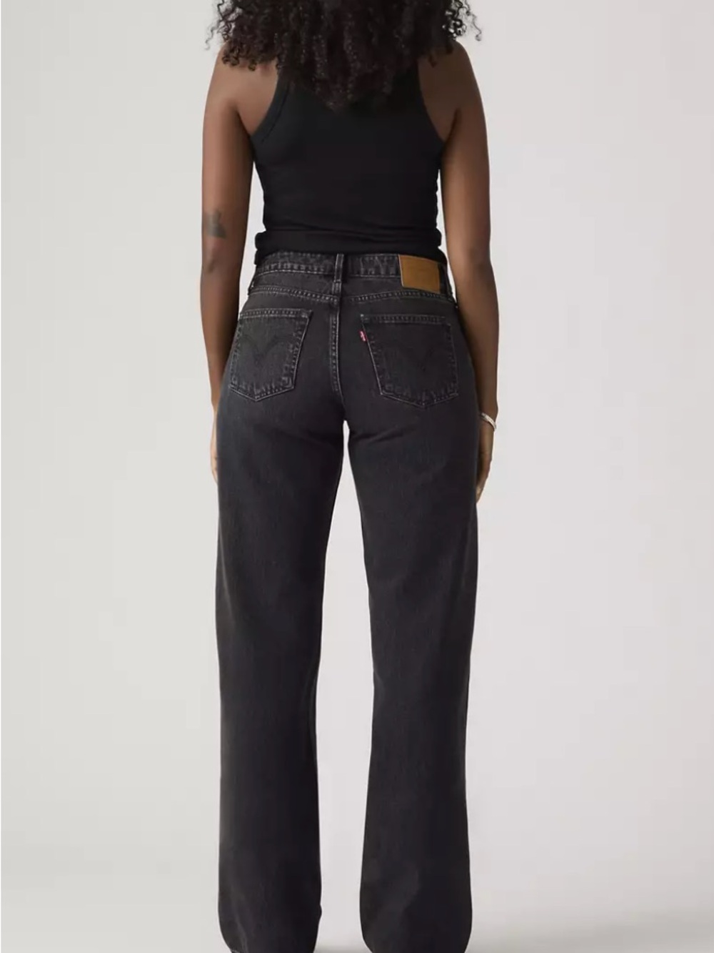 Levi's Washed Black Wide-Leg Jeans - Picture 2 of 5